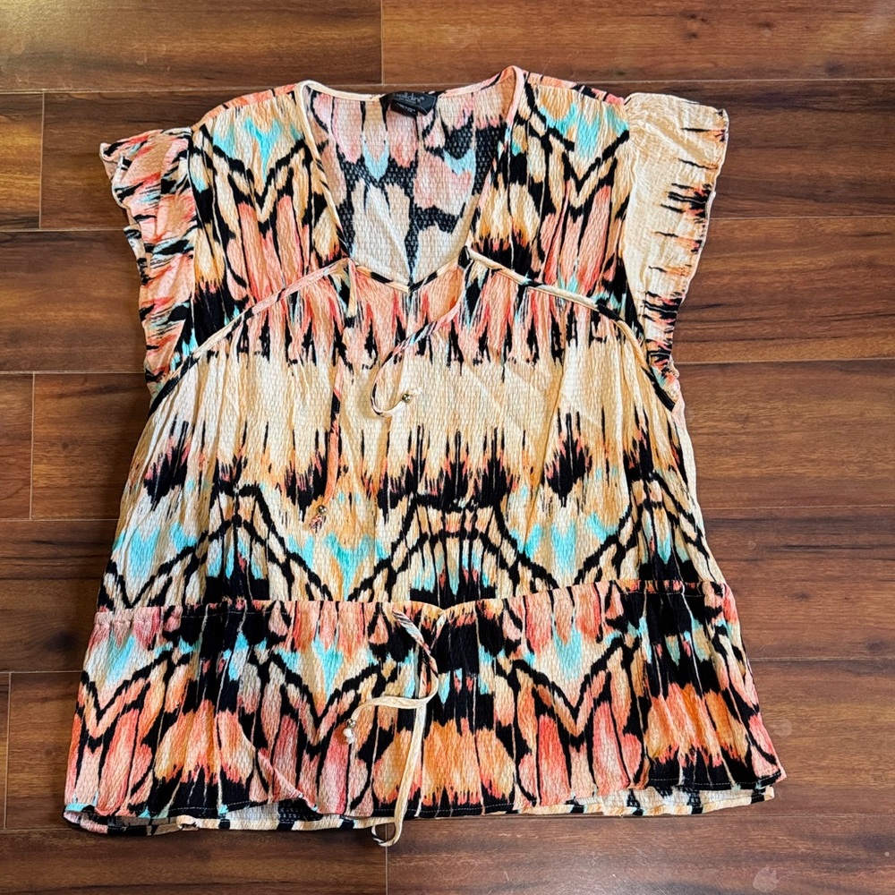 Belldini Multicolor Patterned Women's Top